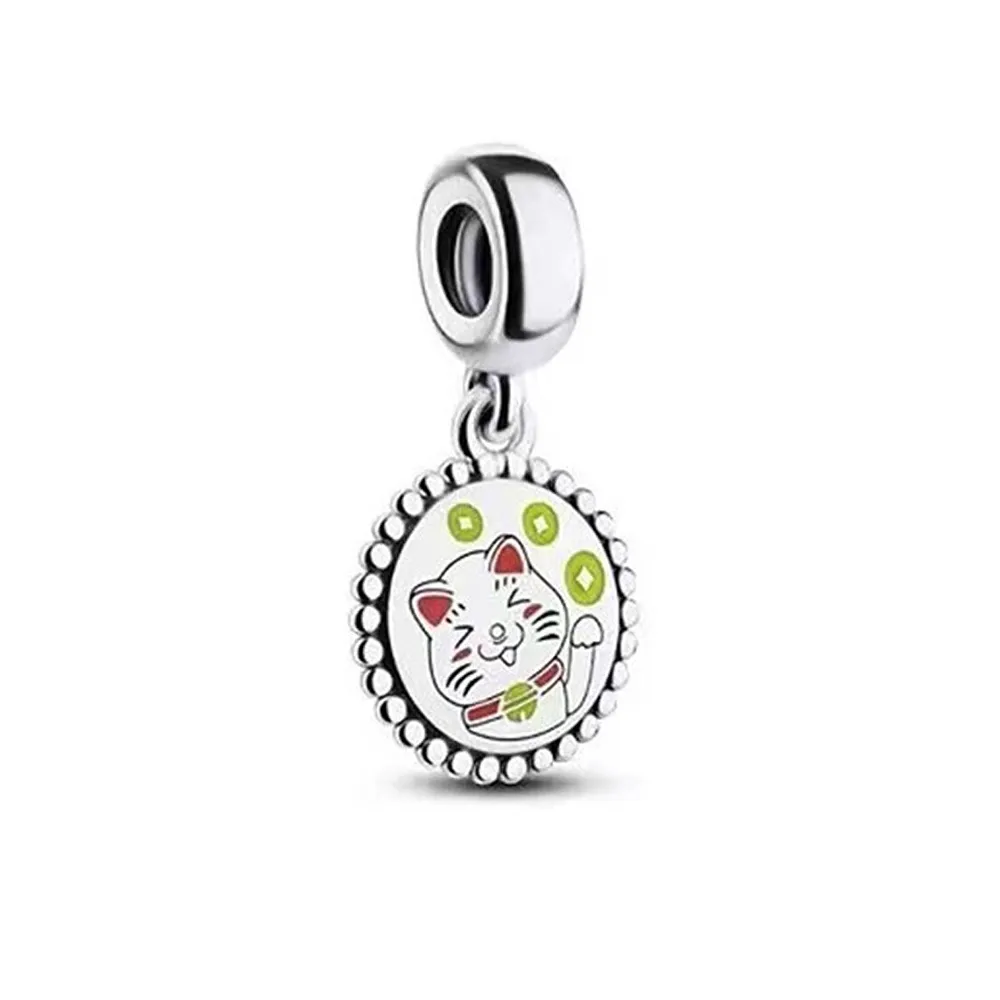 Amuleta PANDORA cu pisică norocoasă - 791169C00_E025
