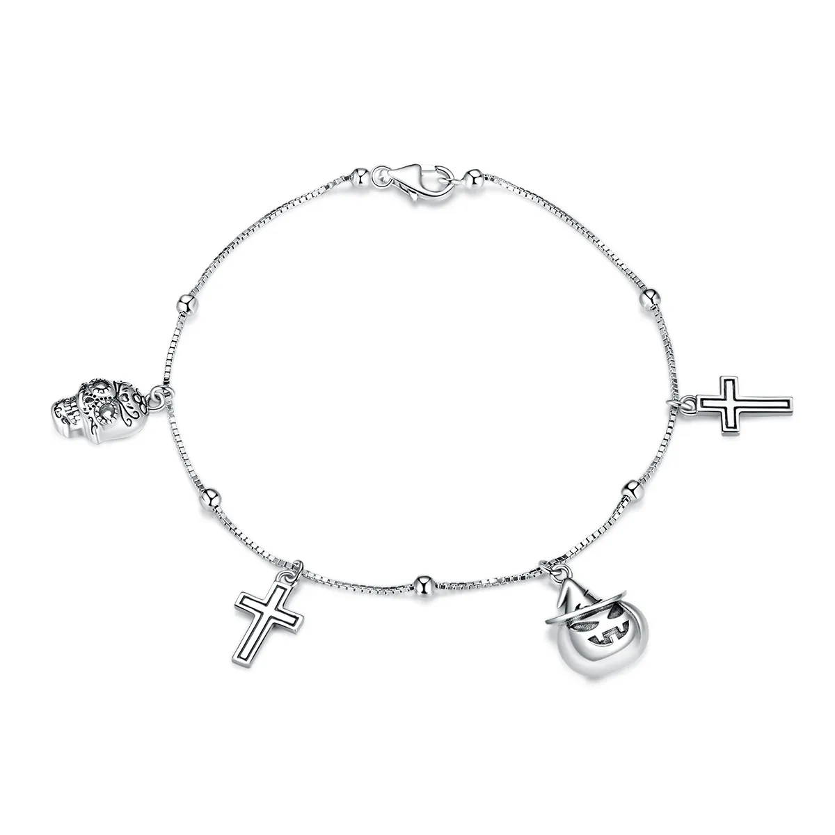 bratara argintie de halloween in stil pandora bsb051