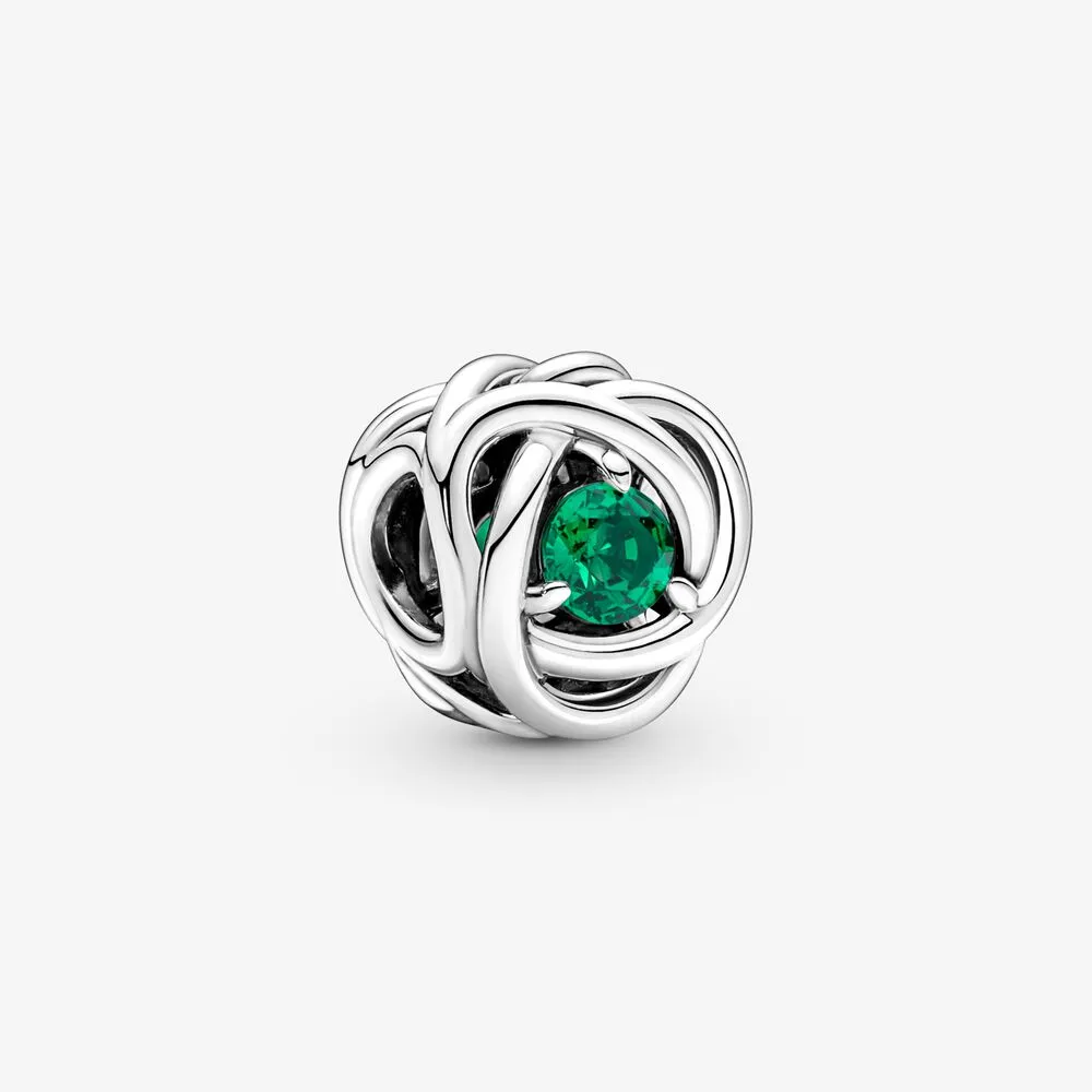 charm pandora may green eternity circle 790065c08