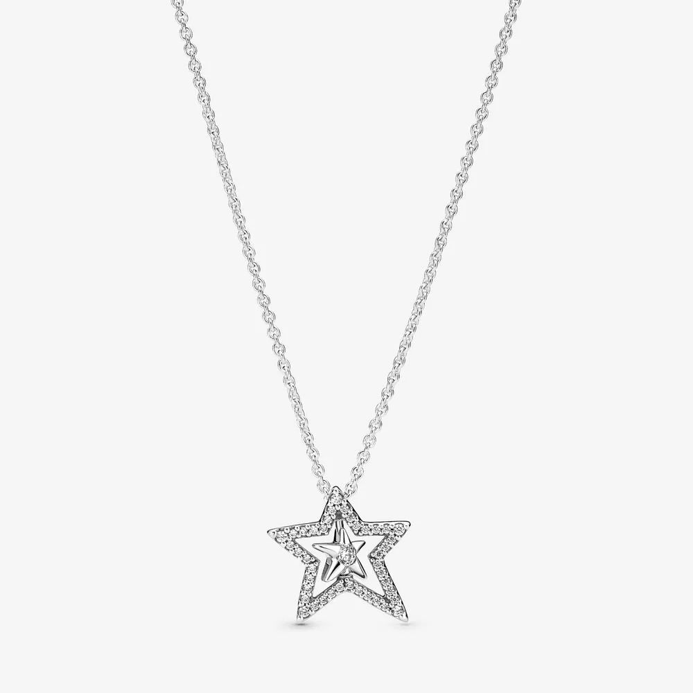 colierul pandora pavé asymmetric star 390020c01
