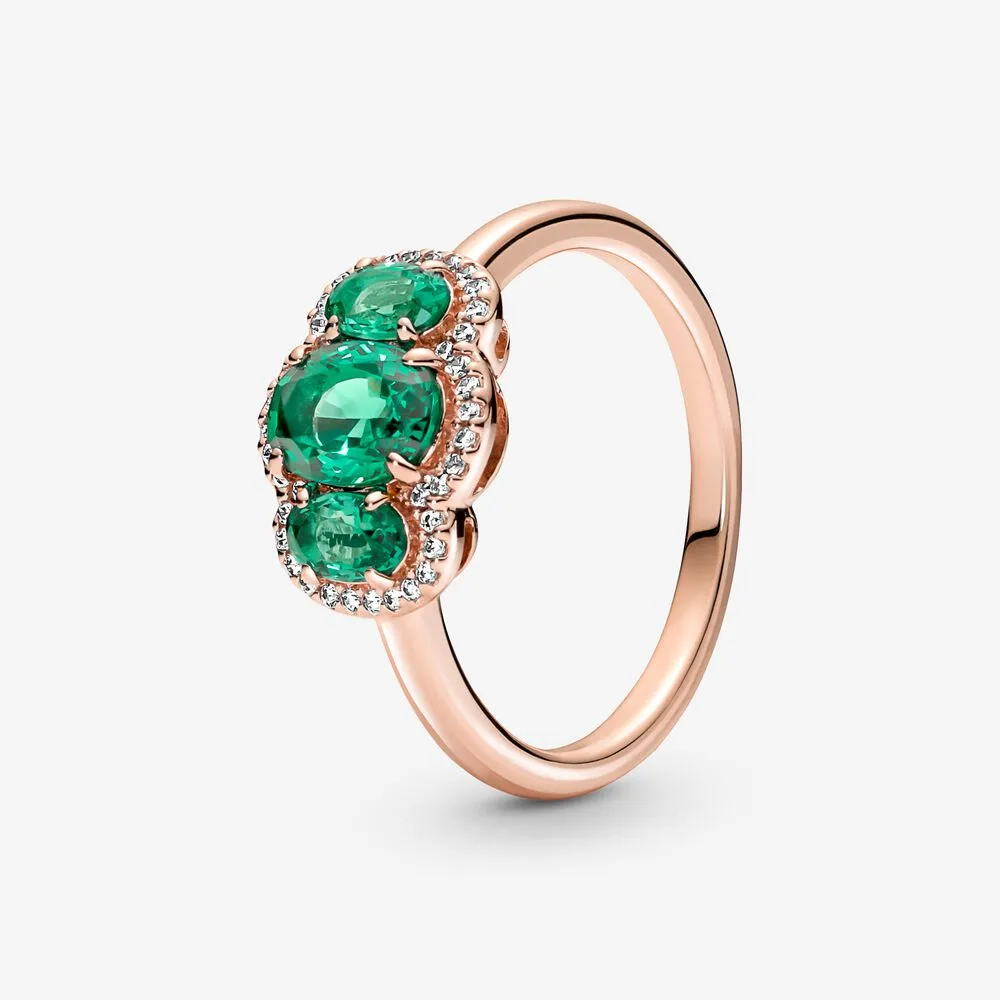 inel vintage pandora cu trei pietre 180057c01