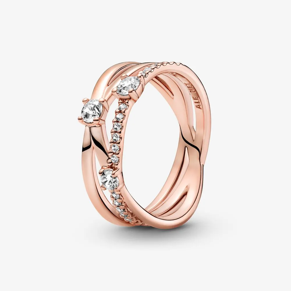 inelul pandora sparkling triple band 189400c01