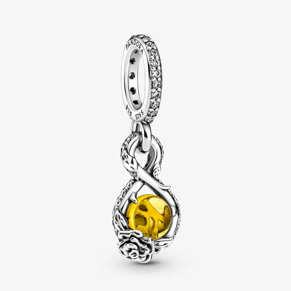pandantiv pandora disney belle infinity rose flower 399525c01