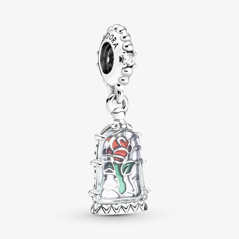 pandora disney frumusețea și bestia floarea fermecată pandantiv pandant 790024c01