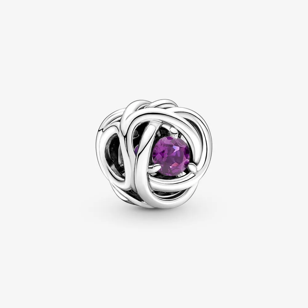 pandora februarie purpuriu cercei eternitate 790065c02