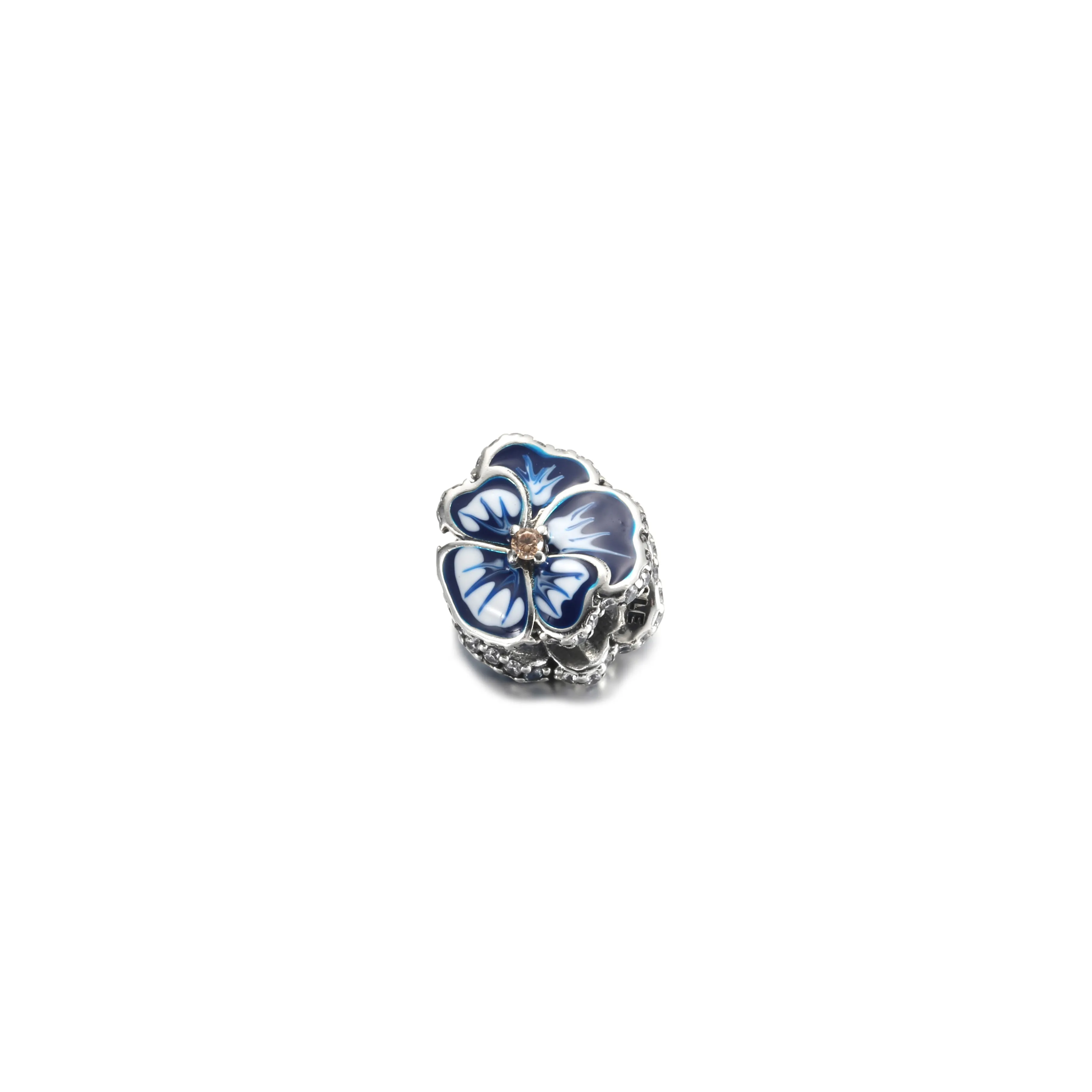 PANDORA Floare Albastră cu Panseluțe - 790777C02