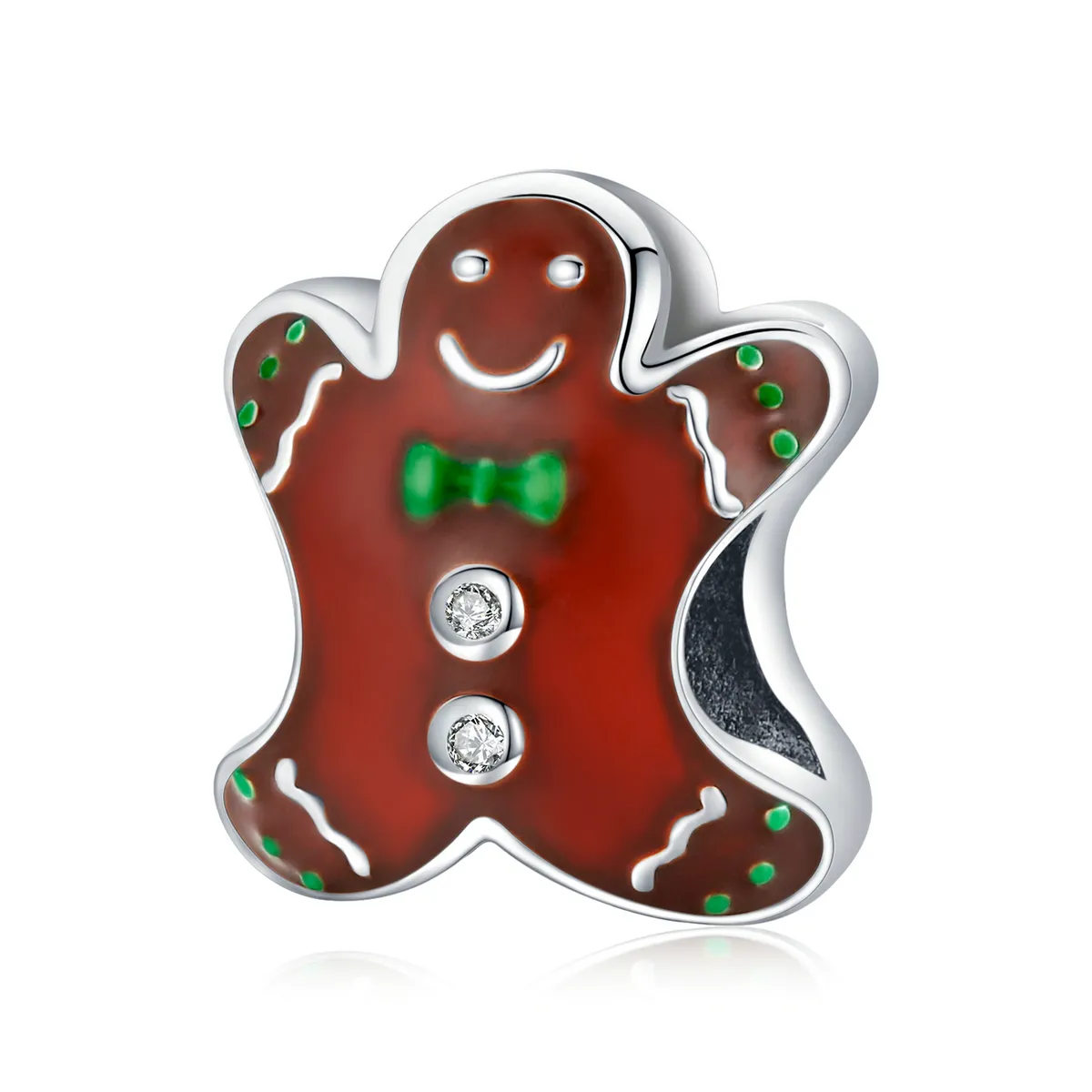 Pandora Stil Argint Gingerbread Man Charm - SCC2037