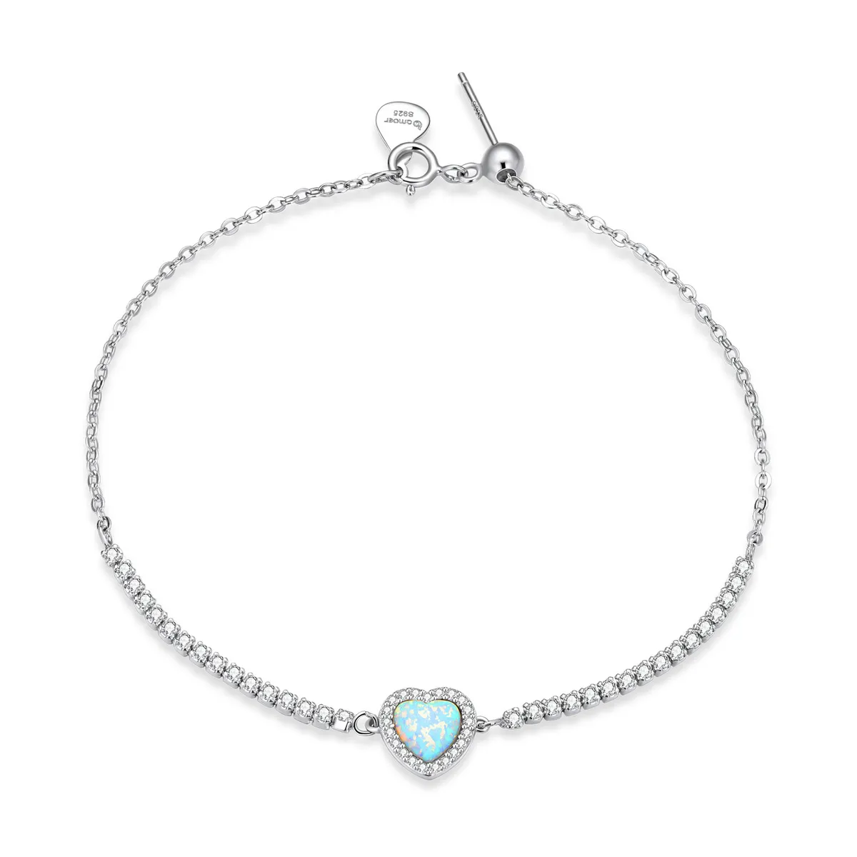 brățară opal love în stilul pandora bsb086