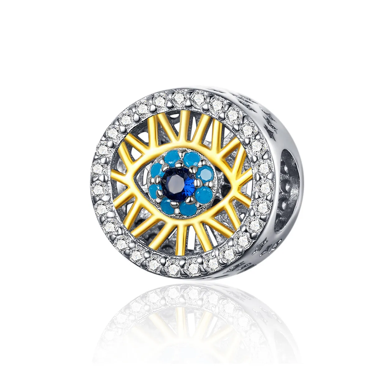 amuletul stil pandora cu ochi norocos bsc080