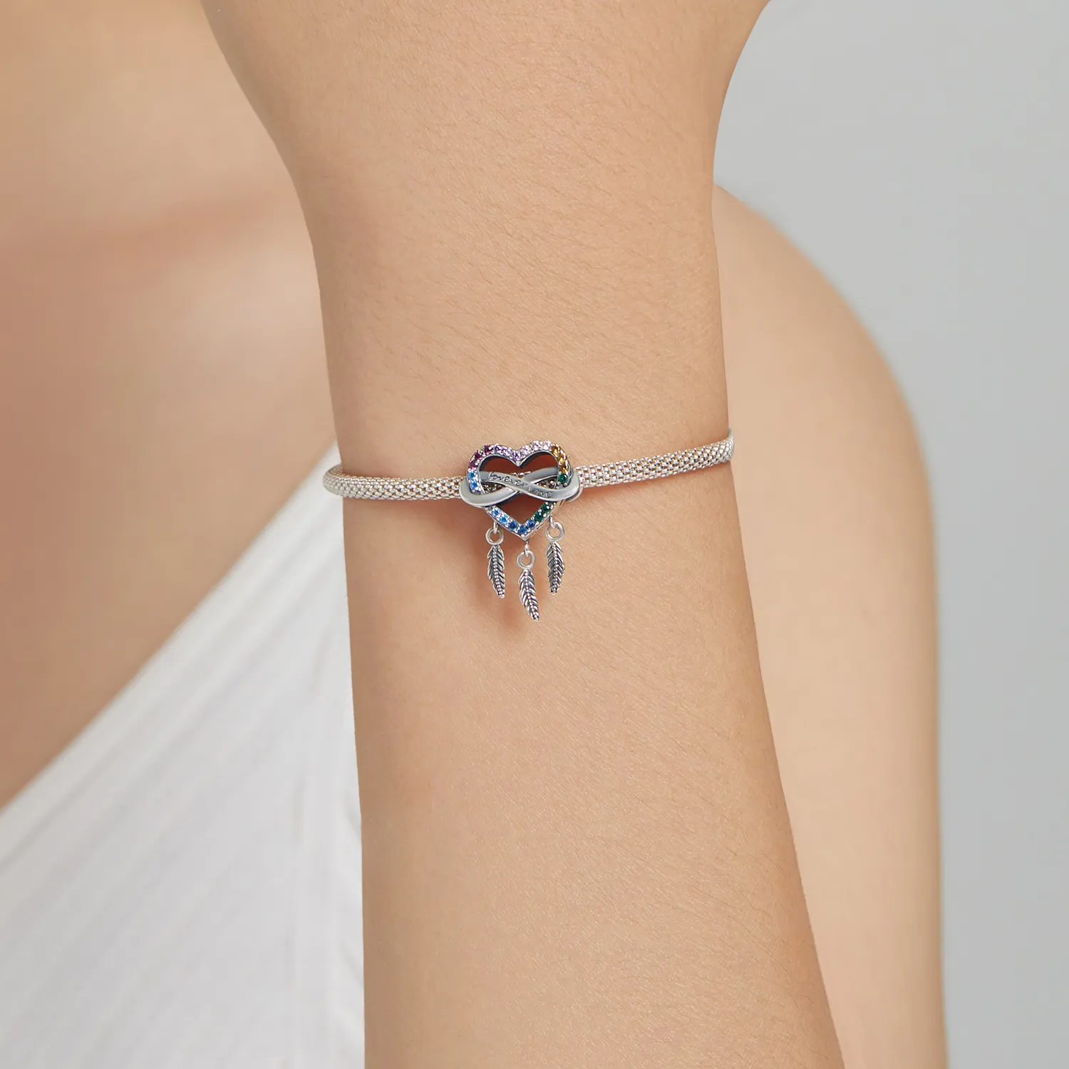Breloc stil Pandora cu talismanul Păianjenul Viselor - BSC506