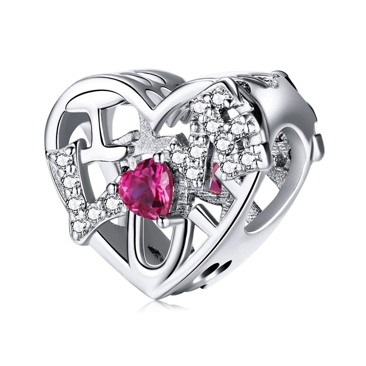 charm dragoste strălucitoare în stilul pandora bsc479
