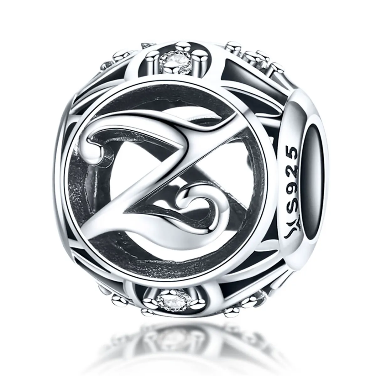 charm pandora în stilul litera z scc738 z