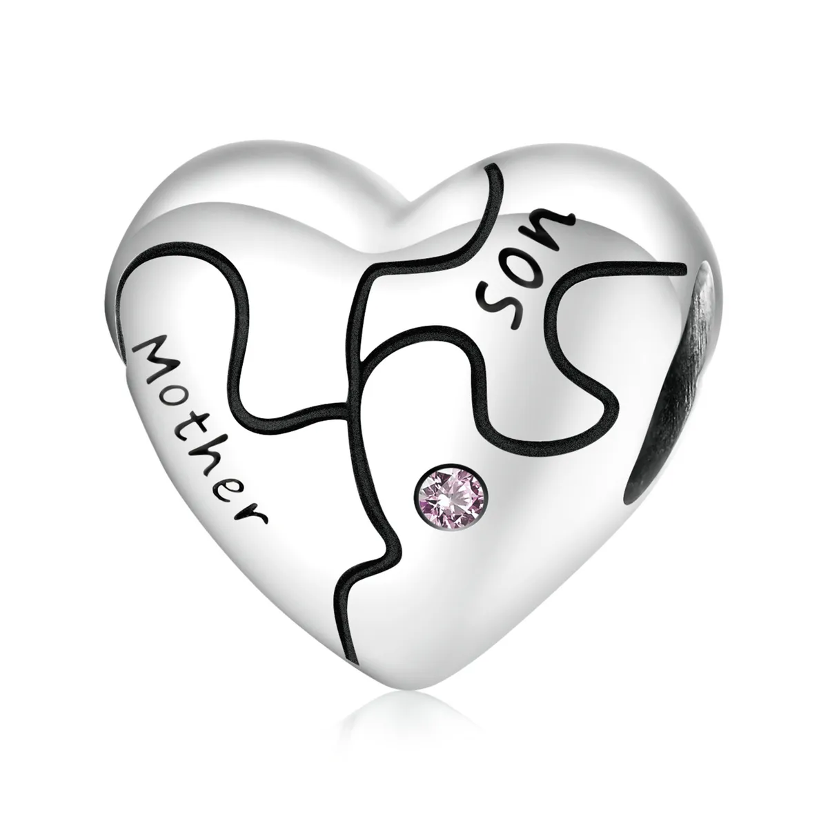 charm pandora în stilul love puzzle scc1976