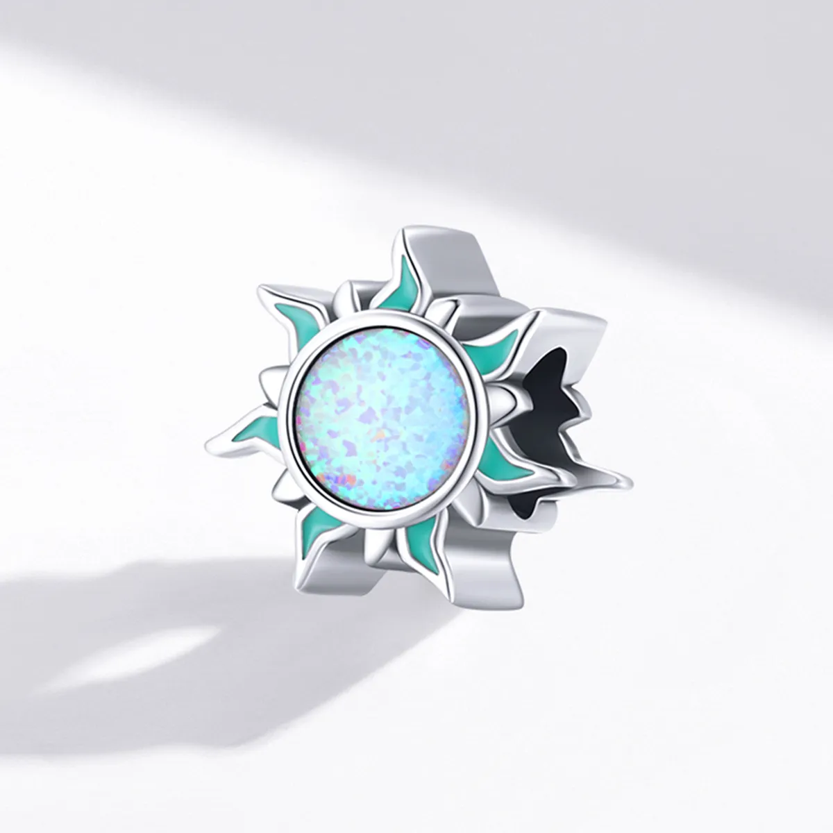 Charm-ul mic cu soare de opal în stil Pandora - BSC509