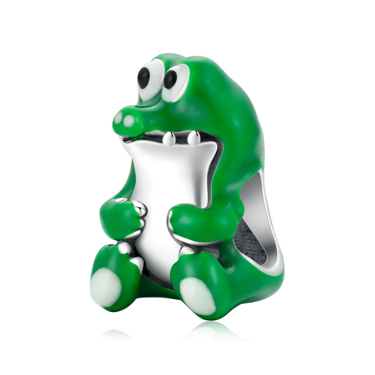 charm în stil pandora cu crocodil drăguț scc2008