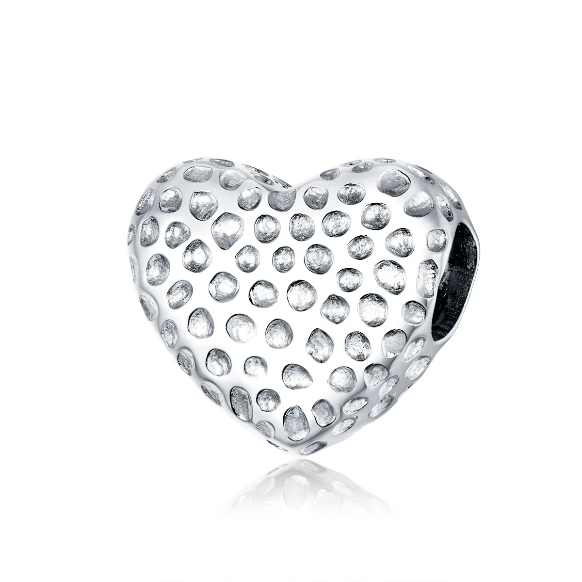 charm în stil pandora cu inimă strălucitoare scc1587