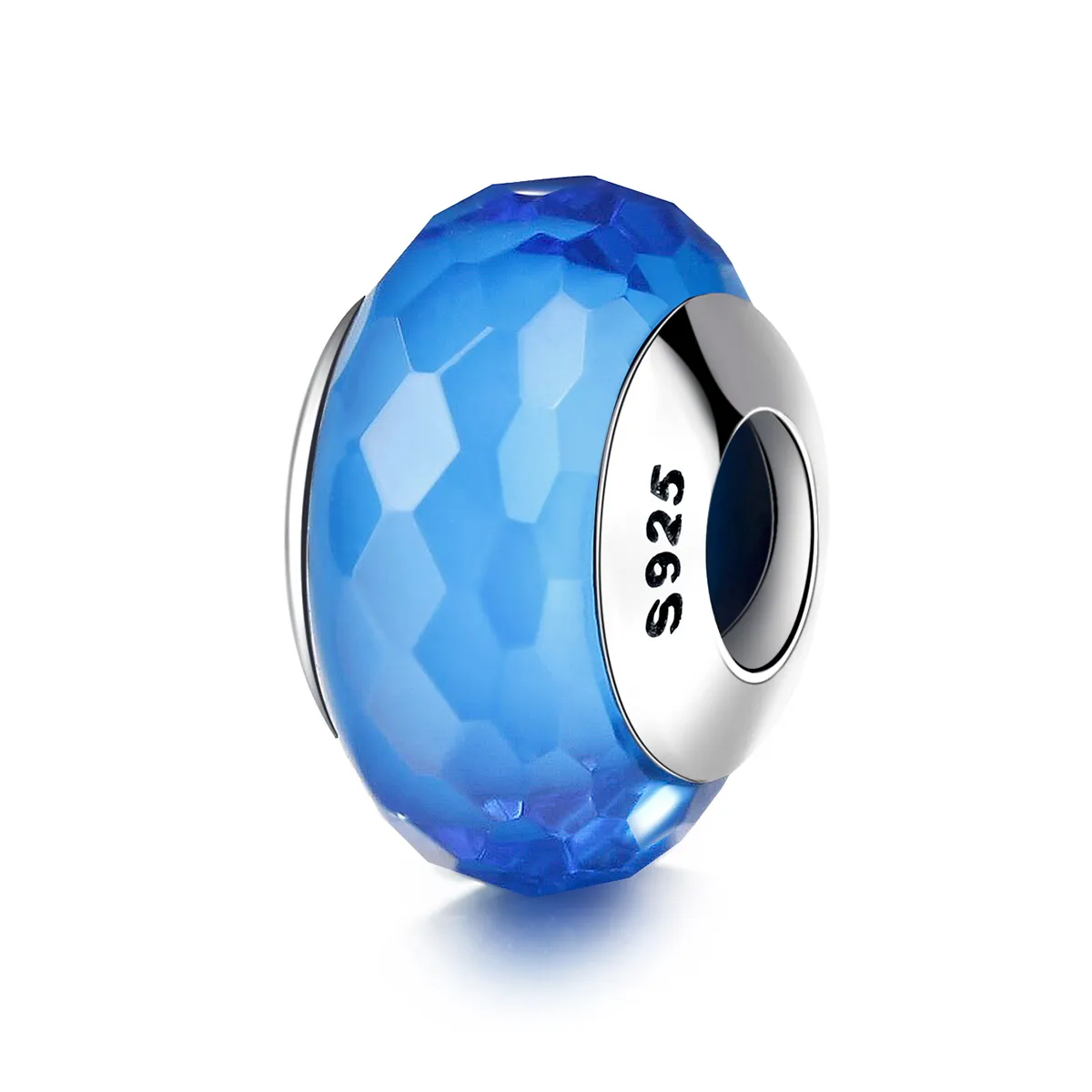 pandora stil albastru băț murano cu chip de mărgea scz037