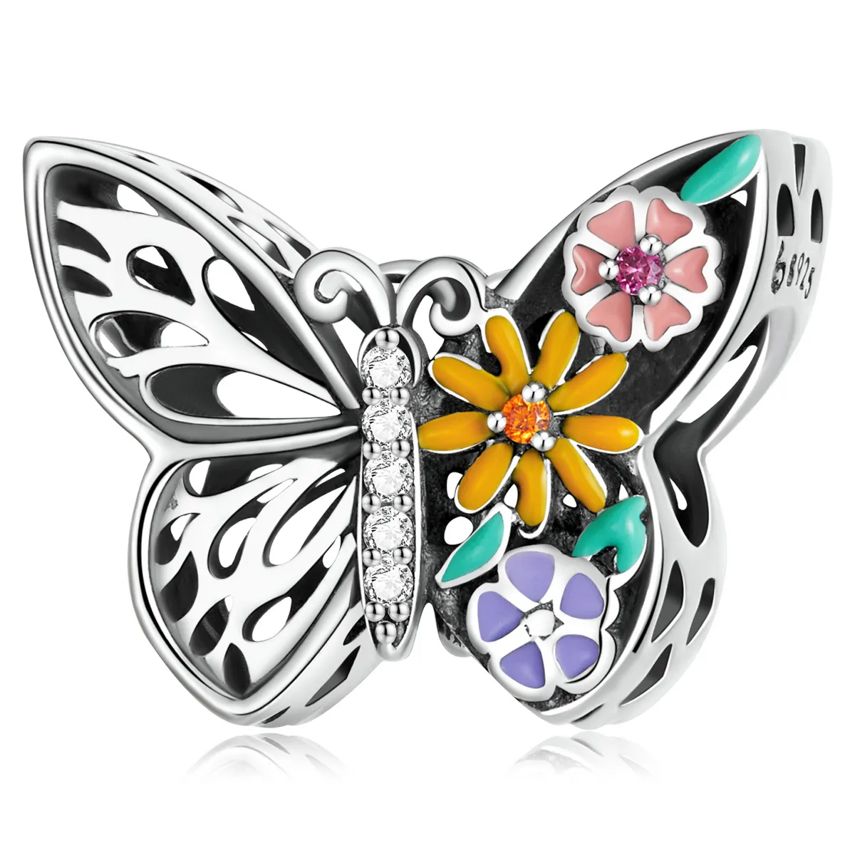 pandora stil floare fermecătoare fluture bsc588