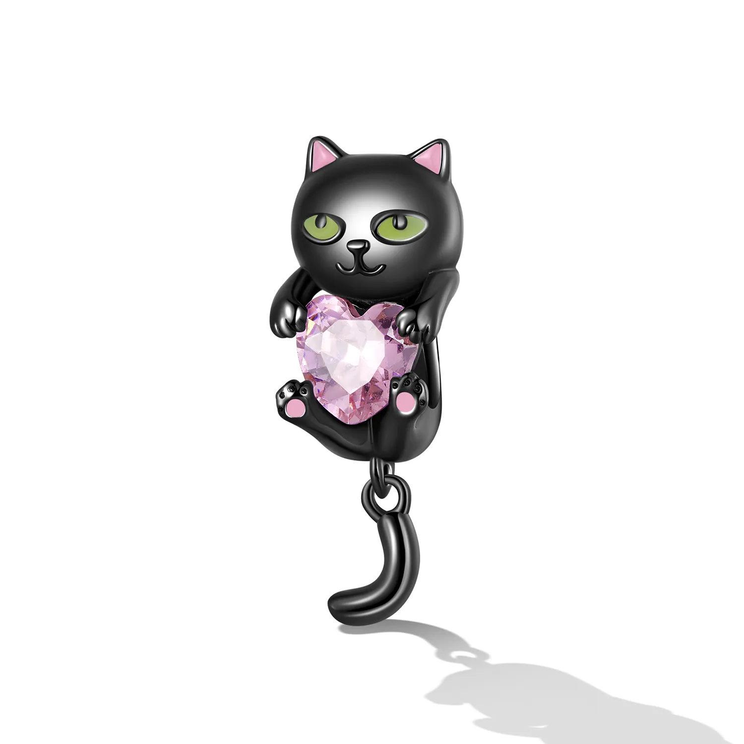 Pandora Stil Mică Cârligărie Neagră cu Pisicuță - SCC2329