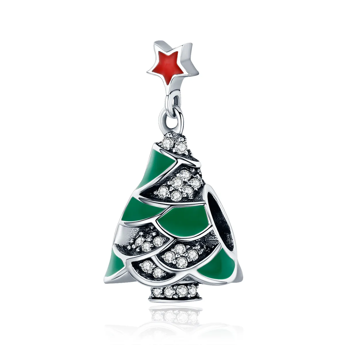 pandora stil pom de crăciun charm scc307