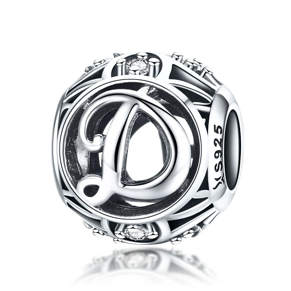 pandora style bijuterie litera d scc738 d