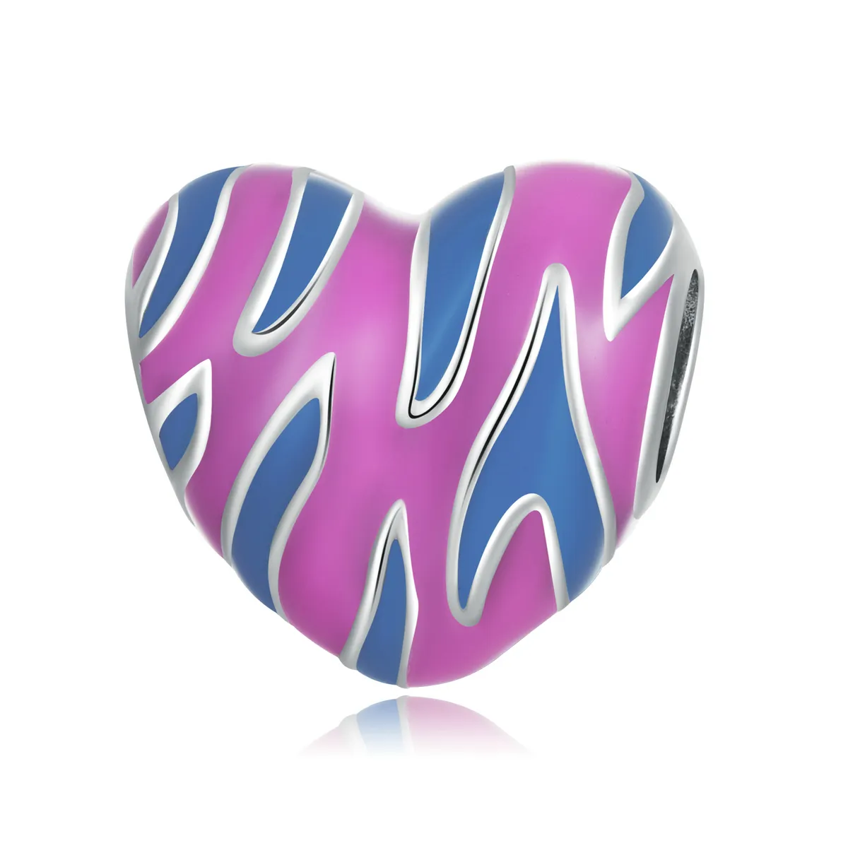 pandora style charm iubire în culori contrastante scc2215