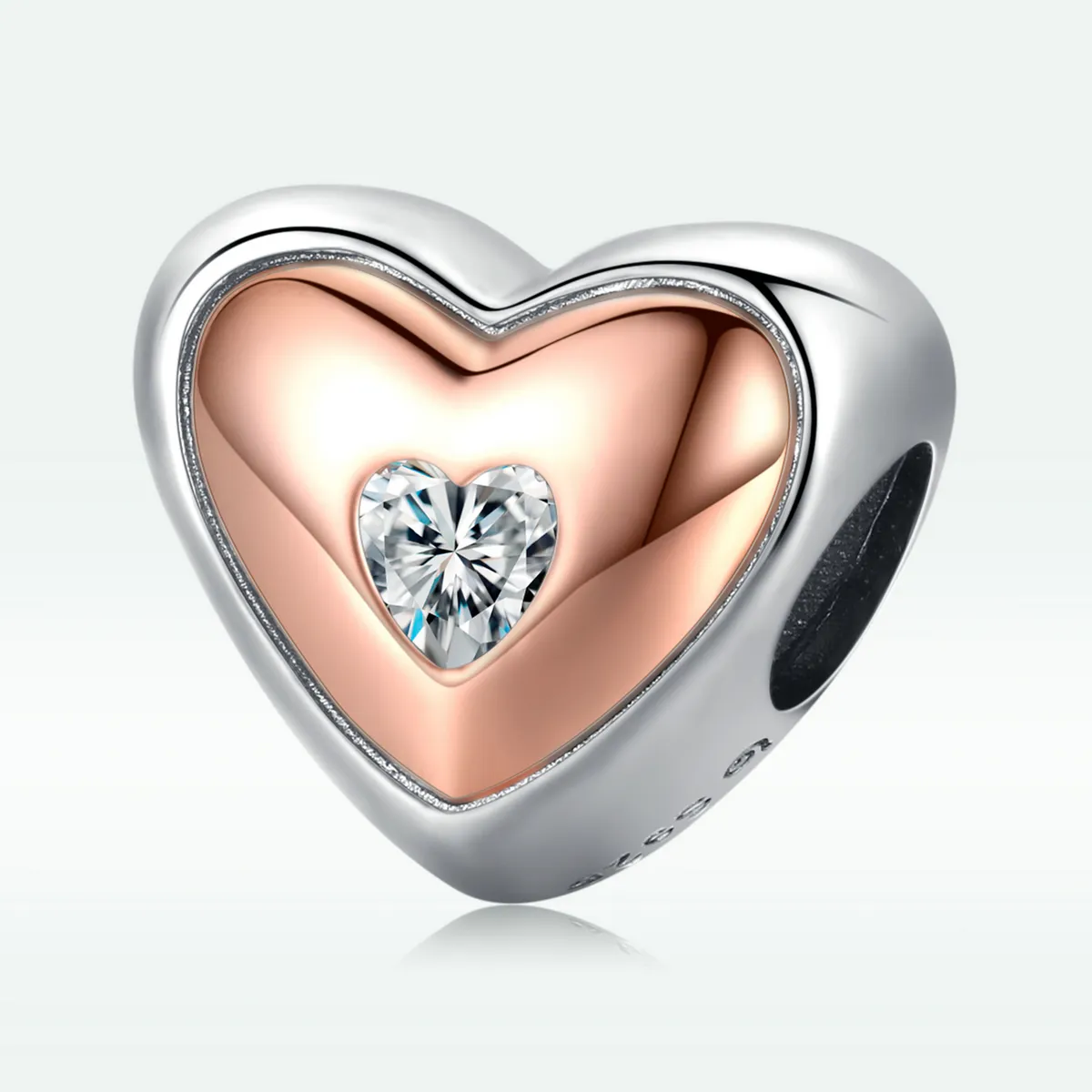 pandora style dublu culoare charm iubire bsc566