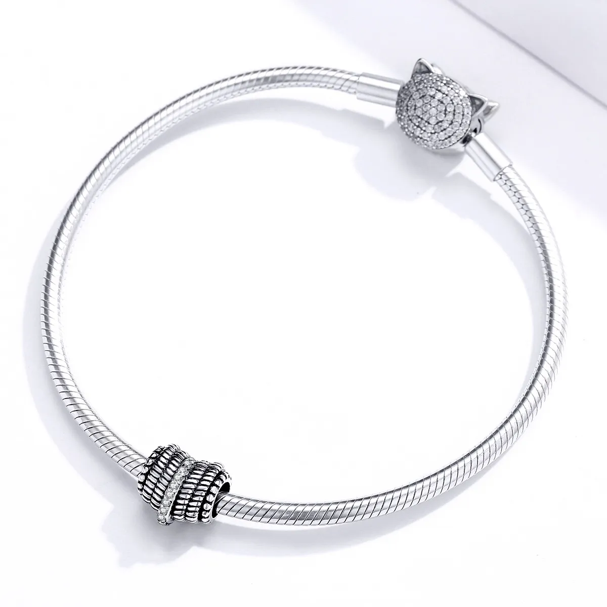 Pandora Style Heart Weaving Charm - SCC1470
