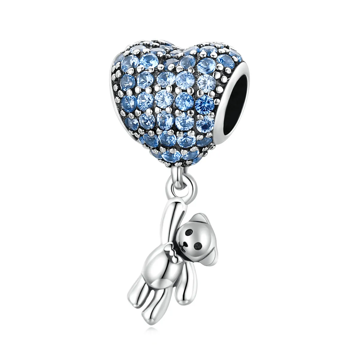 pandora style iubire balon ursuleț charm scc2023