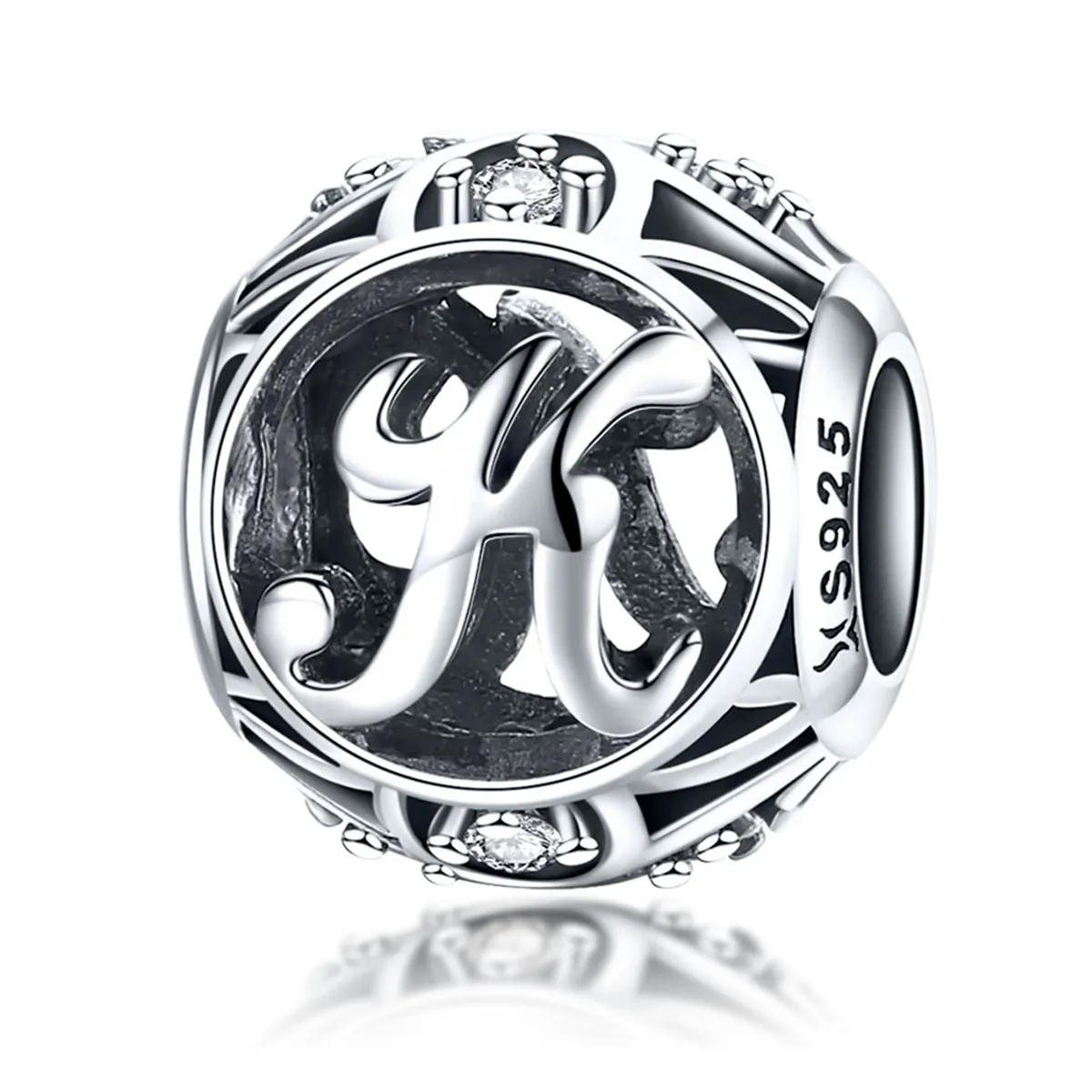 pandora style letter k charm breloc cu litere în stil pandora