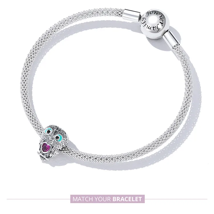 (imagine pentru) Pandora Style Pandantiv Bufniță Drăguță - SCC2253 - Vizualizare 8