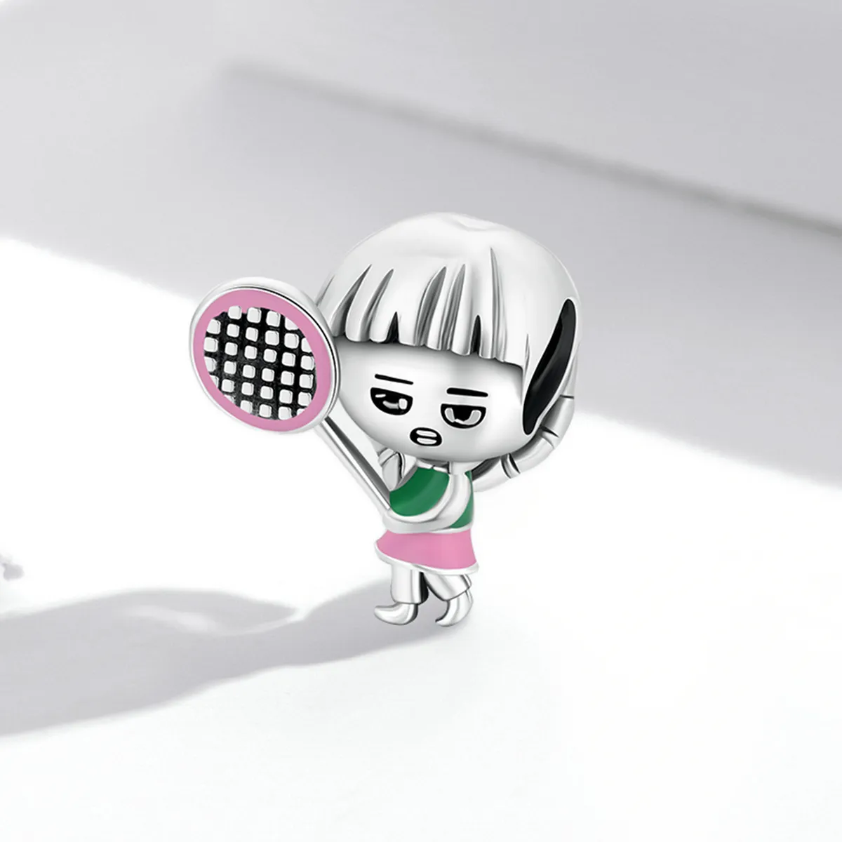 Pandora Style Tennis Girl Charm - SCC2051