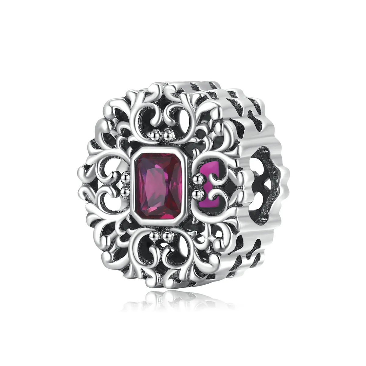 stil pandora retro cu model breloc din zirconiu scc2152