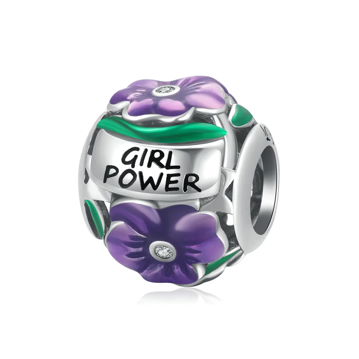 stilul pandora putere feminină breloc violet scc2140