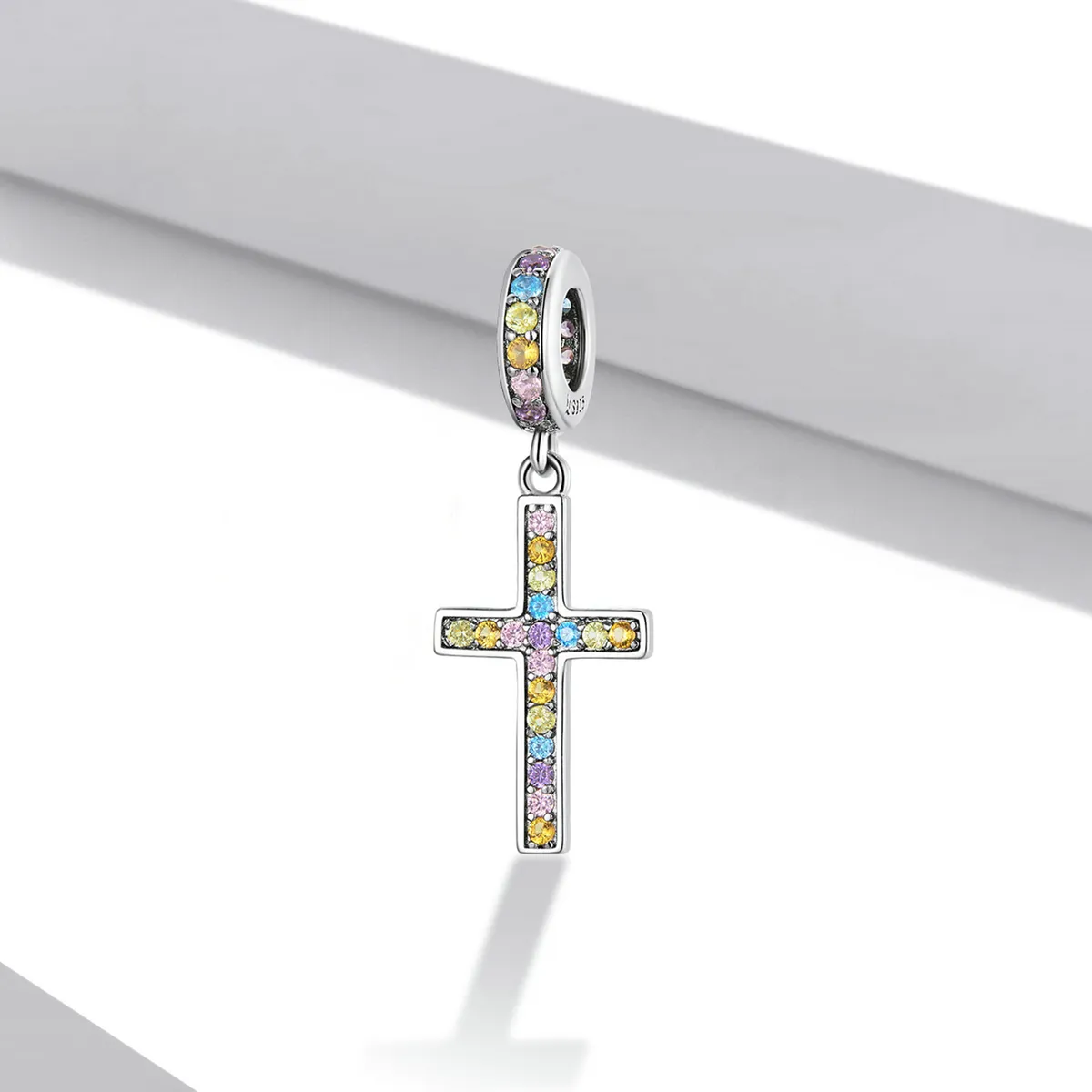 Pandantiv colorat cu cruce în stil Pandora - SCC2156