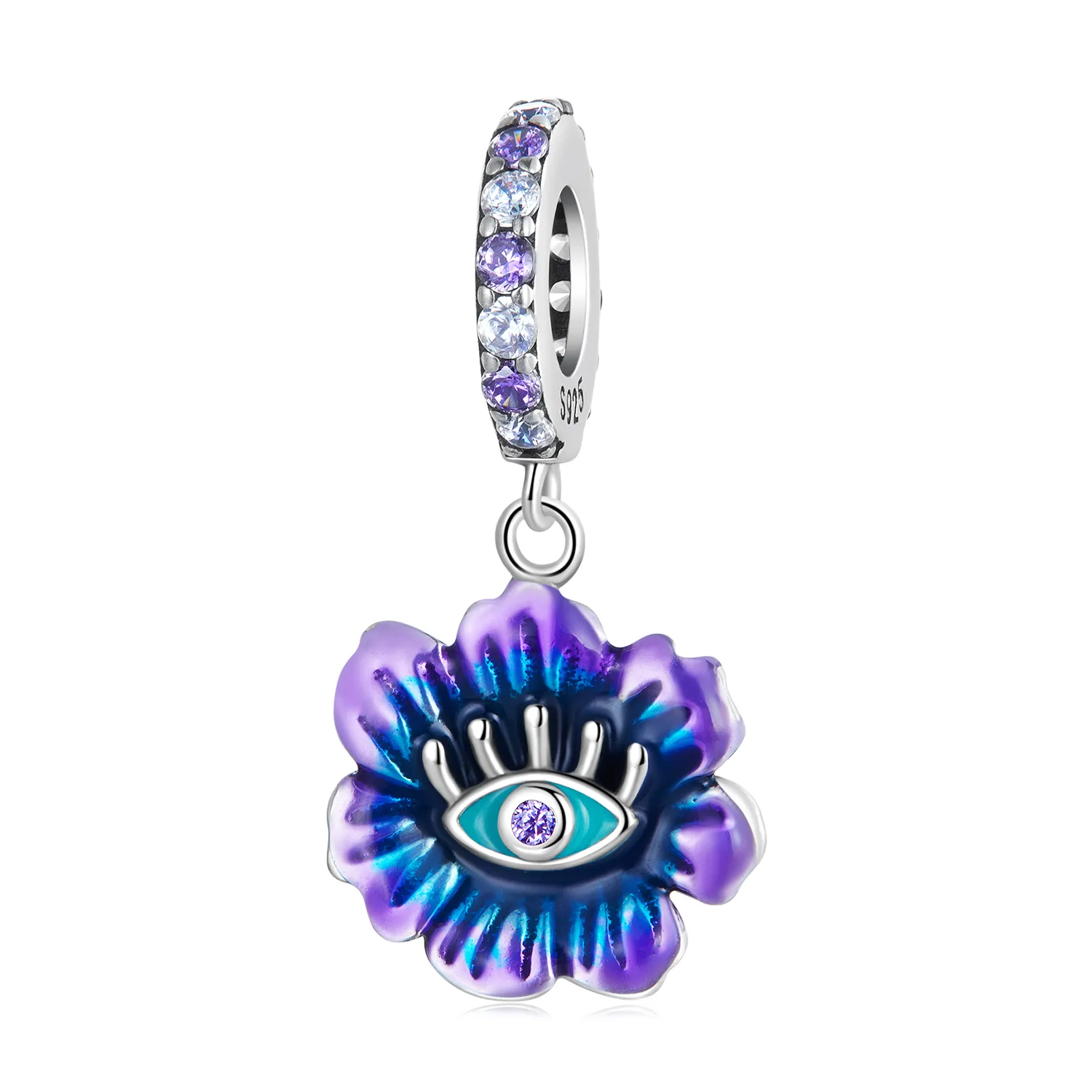 pandantiv stil pandora cu floare diabolică scc2373