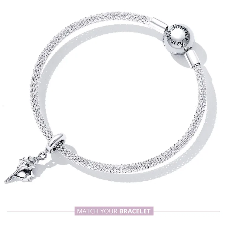 (imagine pentru) Pandora Stil Argint Conch Dangle - SCC2235 - Vizualizare 8