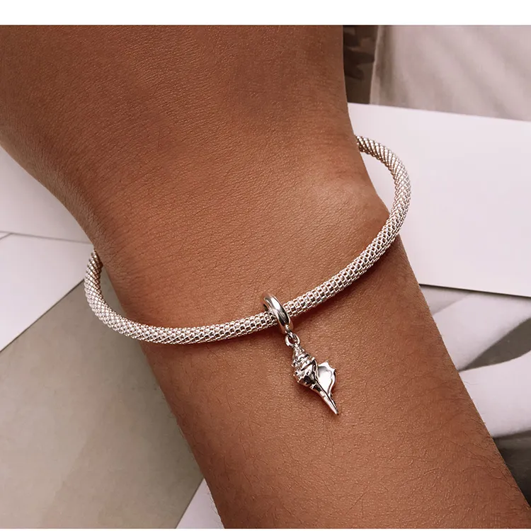 (imagine pentru) Pandora Stil Argint Conch Dangle - SCC2235 - Vizualizare 9