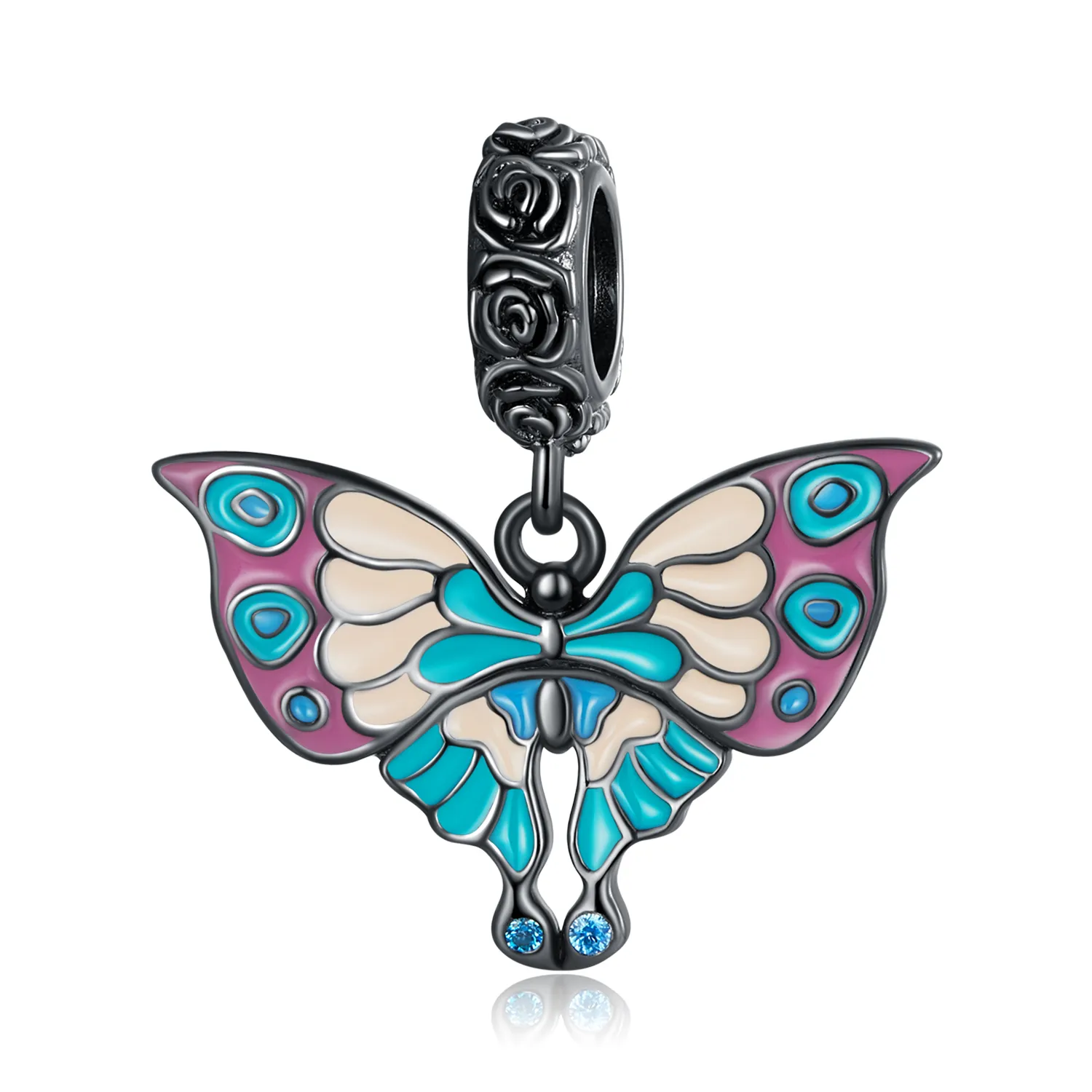 pandora stil artistic fluture dangle scc2240