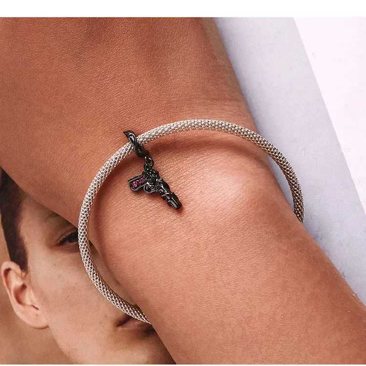 (imagine pentru) Pandora Stil Pistol Roz Cercei cu Pandantiv - SCC2241 - Vizualizare 9