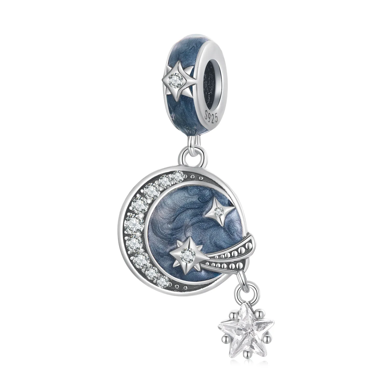 pandora stil stea galaxie cercei pandantiv scc2369