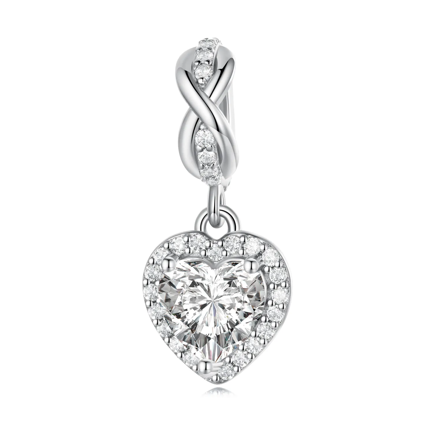 pandora stil strălucire inimă dangle bsc663