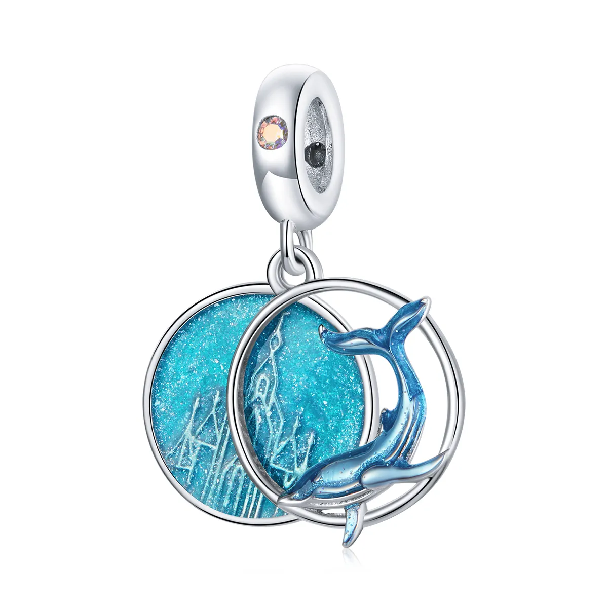 pandora stil subacvatic balenă pendul bsc434
