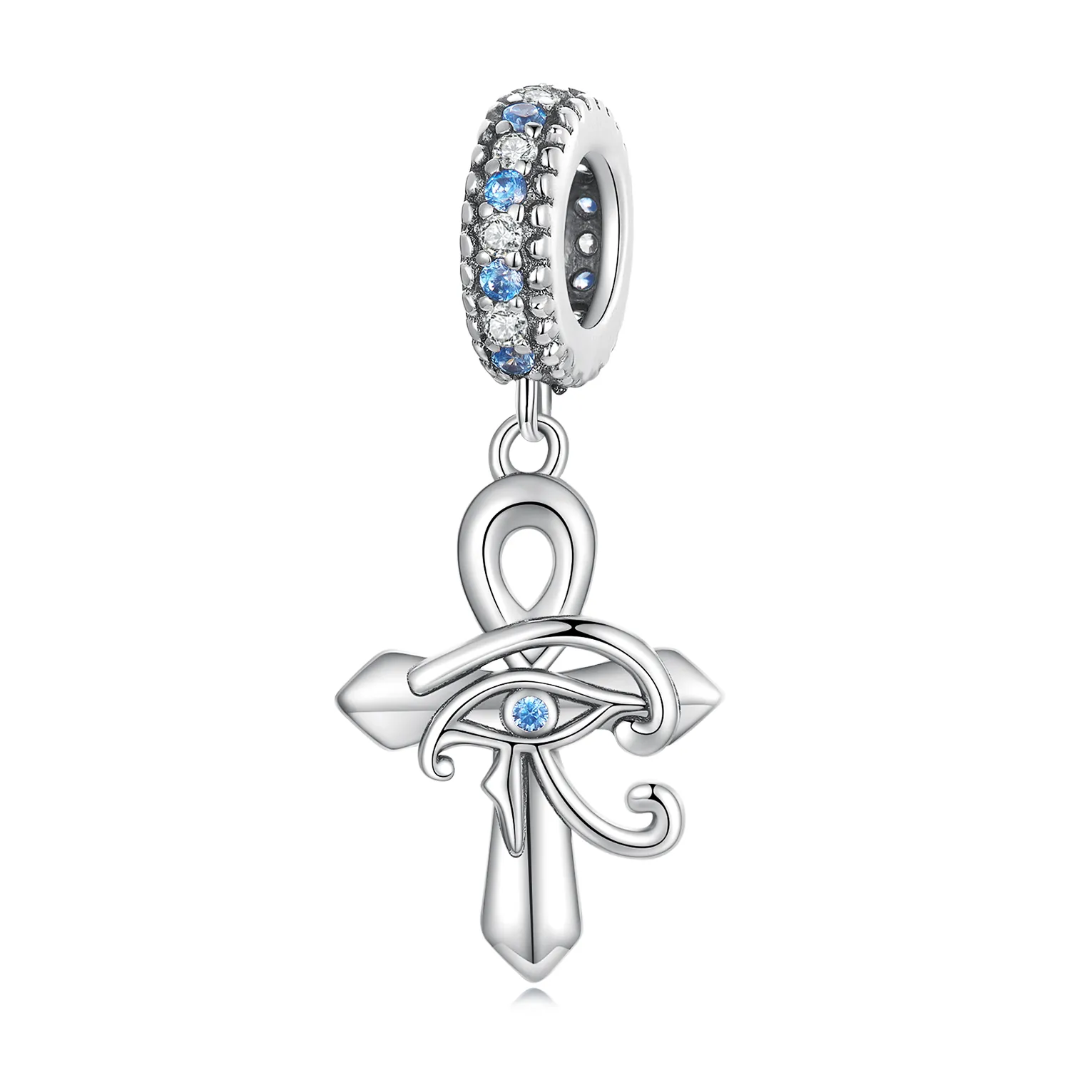 pandora style ochiul lui horus pe pandantiv în formă de cruce scc2371