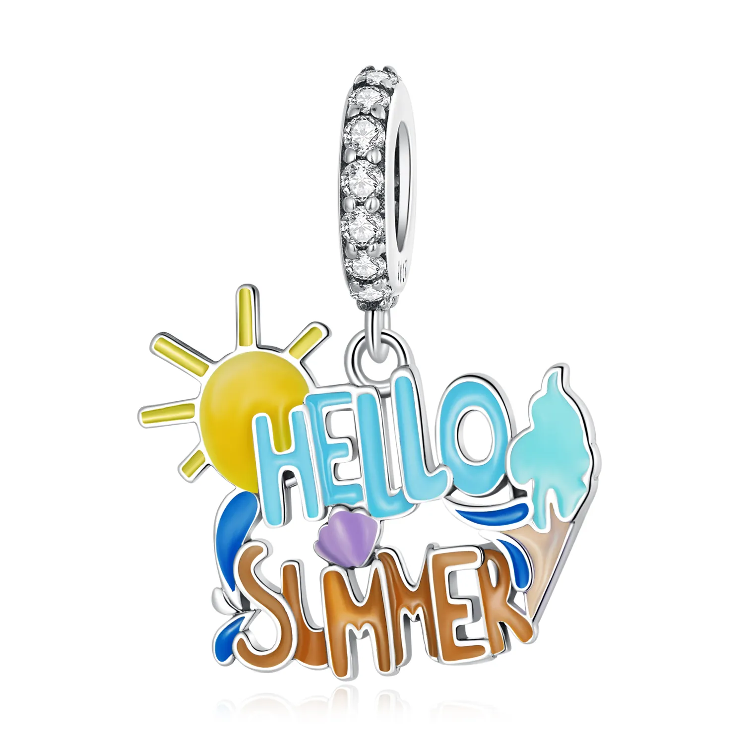 pandora style semn hello summer dangle scc2222