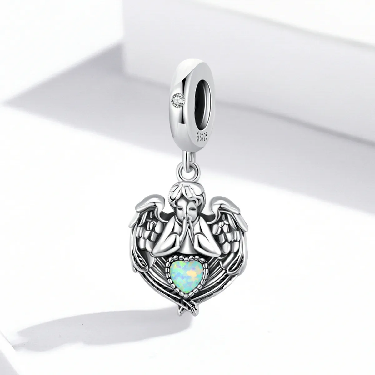 Stil Pandora, pendanta cu înger, rugăciune și iubire - BSC568