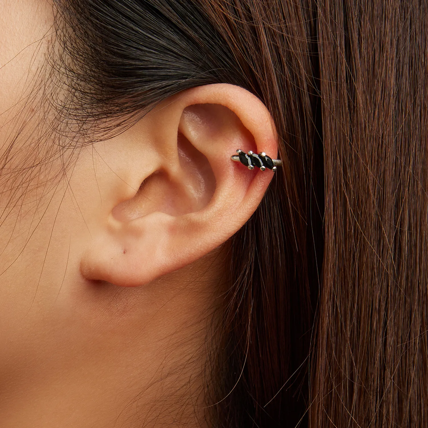 Pandora Style Black Zircon Ear clip - SCE1508