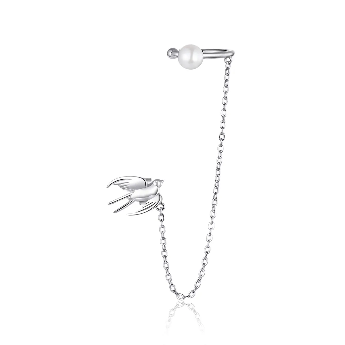 Pandora Style Flying Swallow Ear clip - BSE411