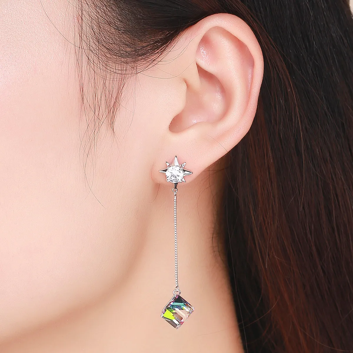 Pandora Style Aurora Love Hanging Earrings - SCE545