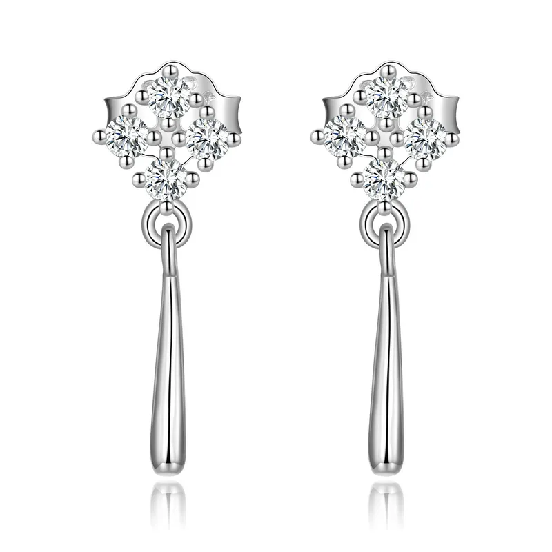 Pandora Style Delicate Hanging Earrings - BSE600-A